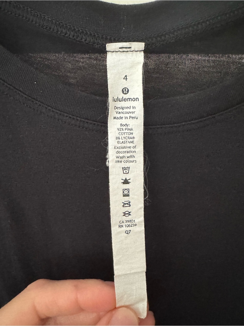 lululemon athletica All Yours Boyfriend Tank Black - Picture 2 of 6